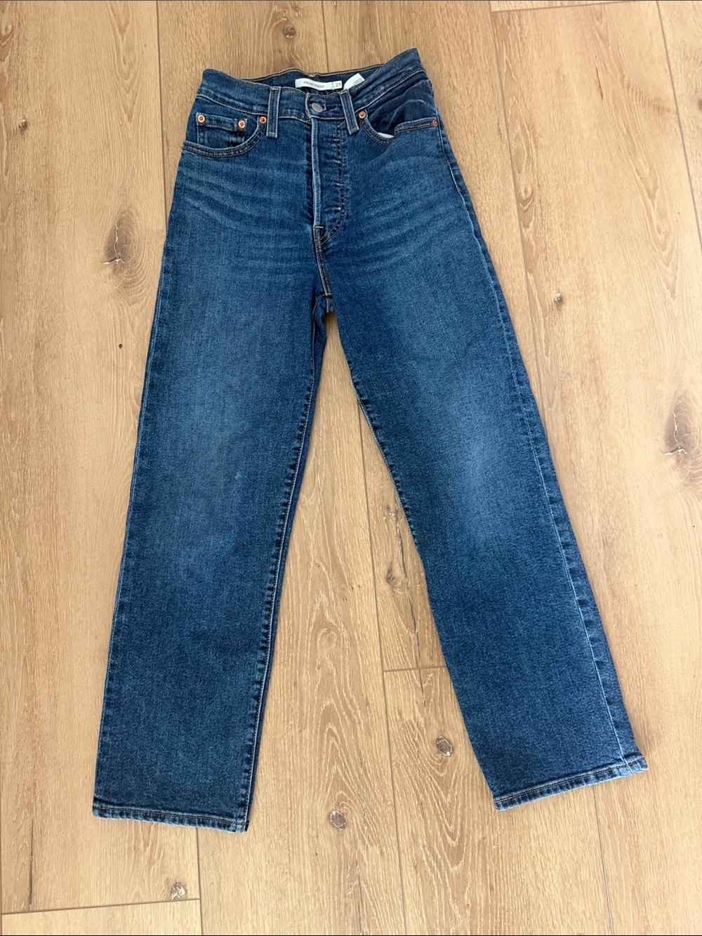Womens Levi Ribcage Straight jeans